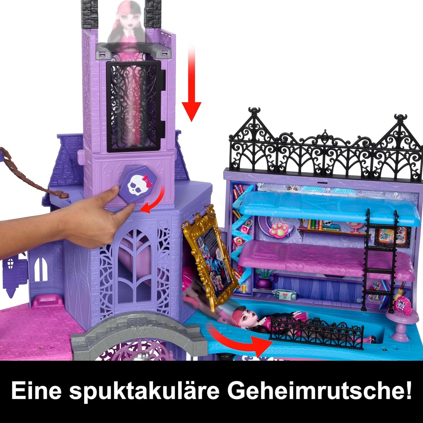 Haunted High School Puppenhaus-Spielset, Violet - Huge High School Playset