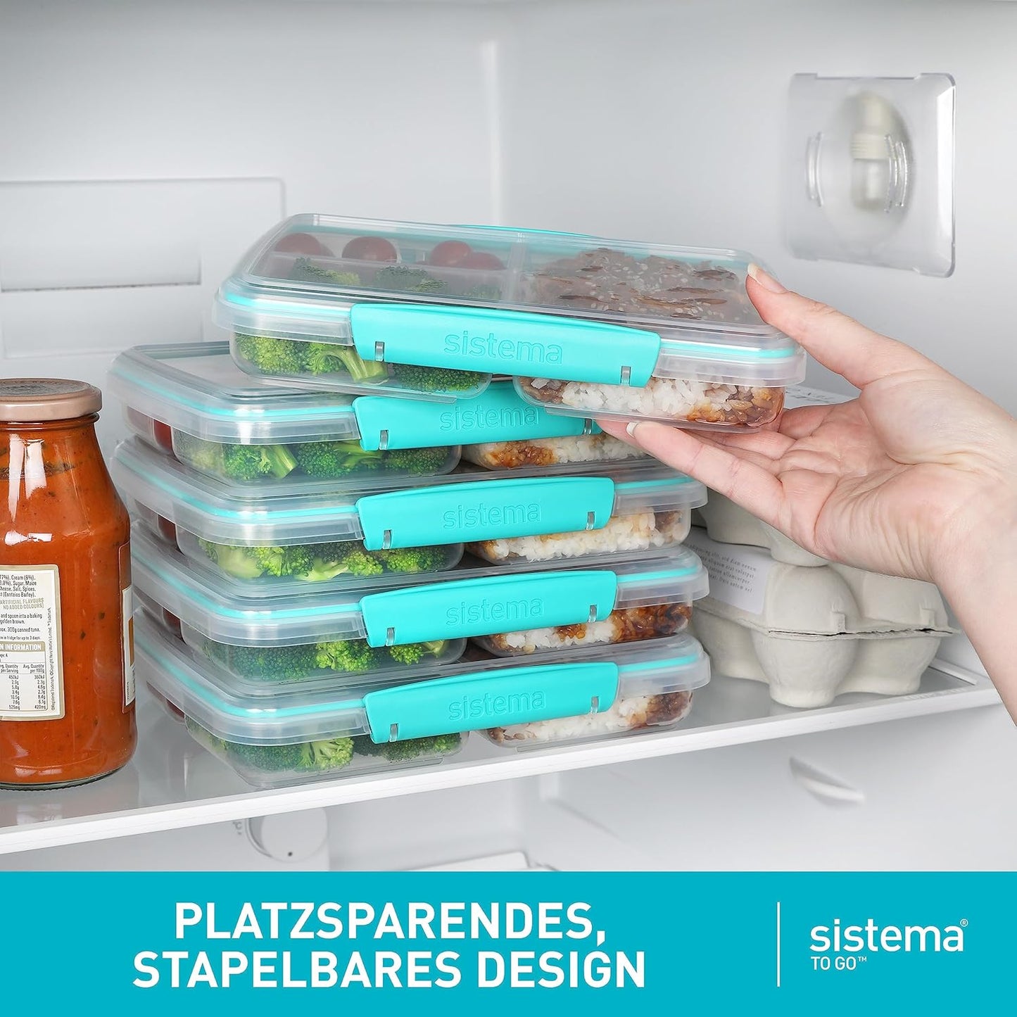 Lunchbox mit Trennfächern