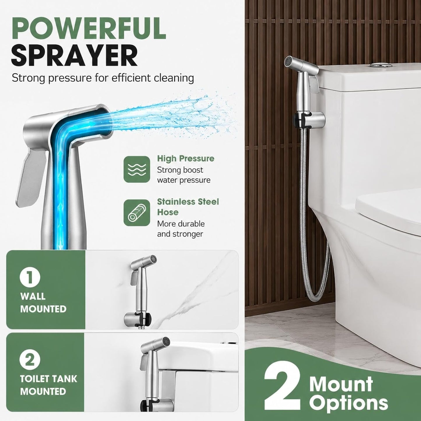Bidet Handbrause mit einstellbarem Wasserdruck