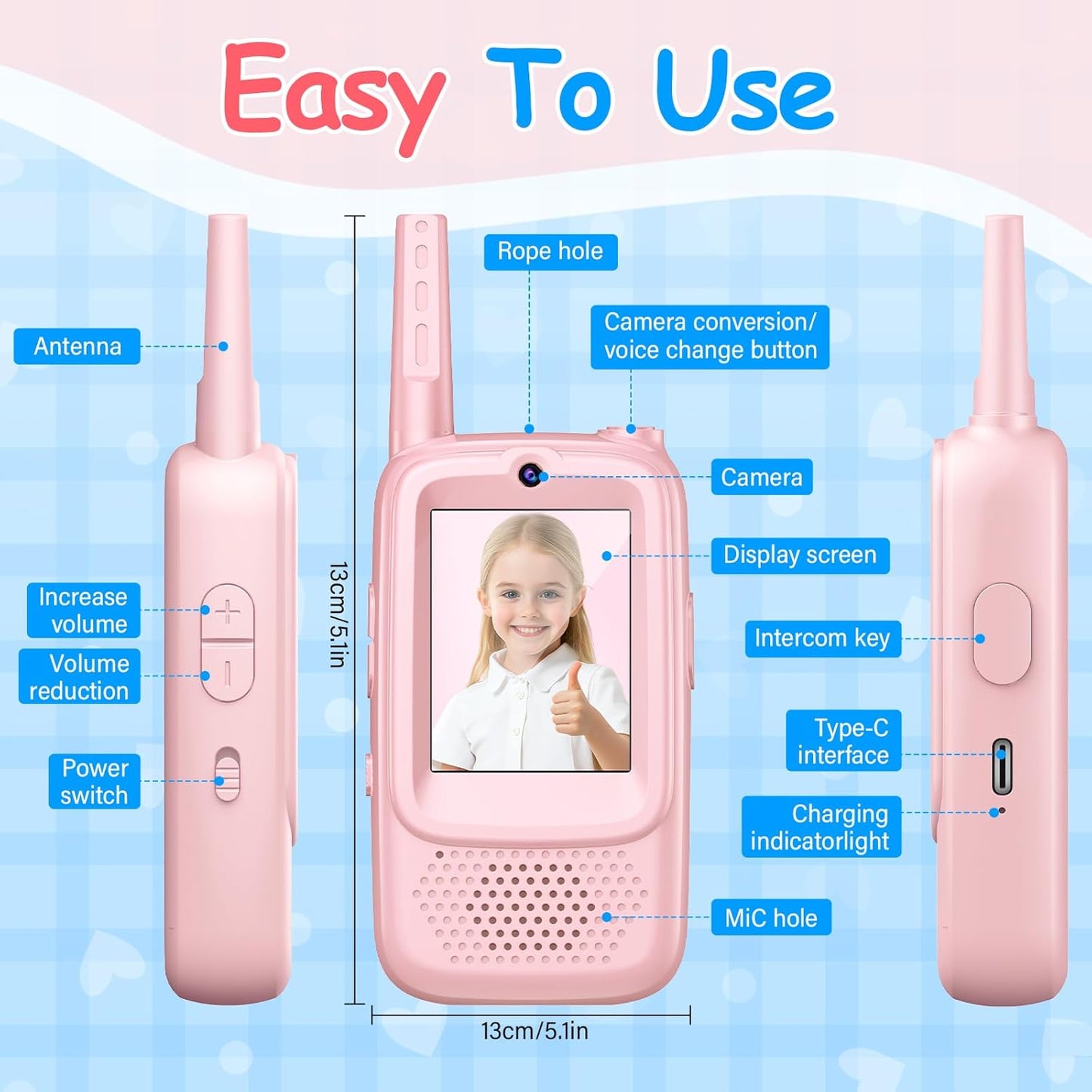 Video-Walkie-Talkie mit Stimmverzerrer