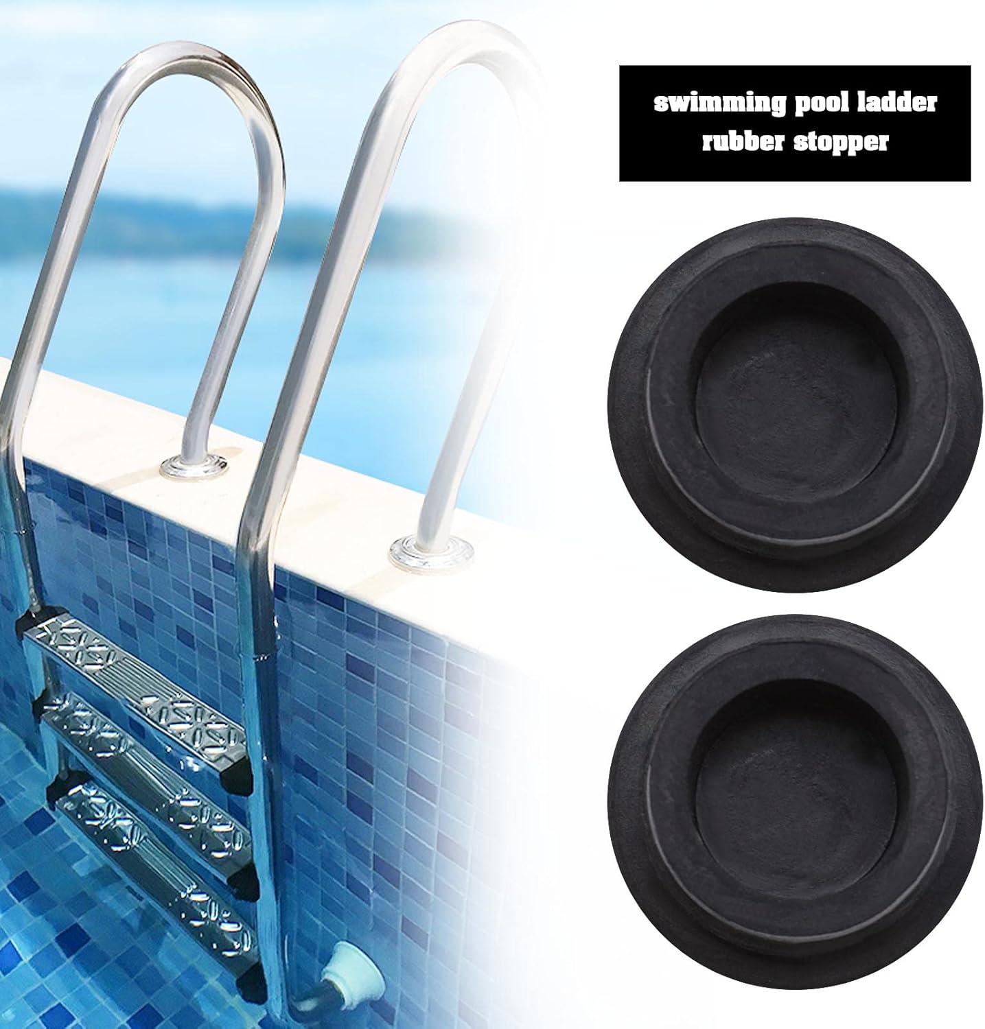2 Stück Poolleiter-Stossfänger
