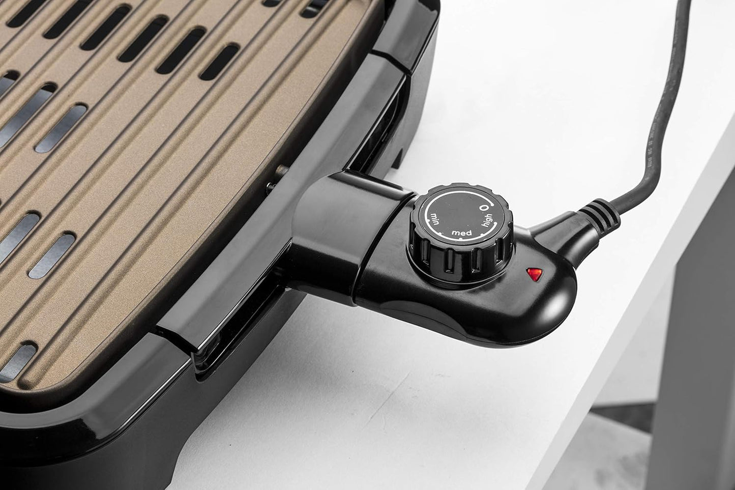 Smokeless Indoor Tischgrill mit Fettauffangschale, Tischgrill
