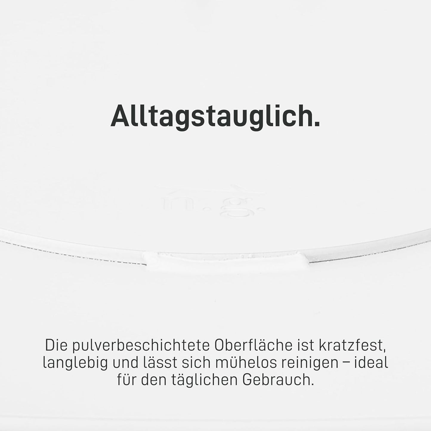 Beistelltisch Lucia, Weiss H66 cm