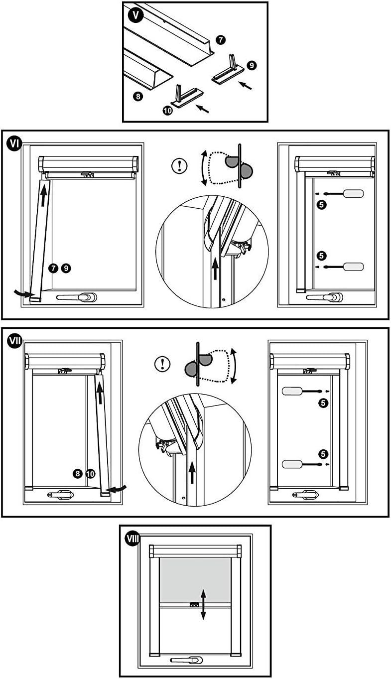 Thermo-Verdunkelungsrollo für Dachfenster, Fakro Hellgrau 78/98