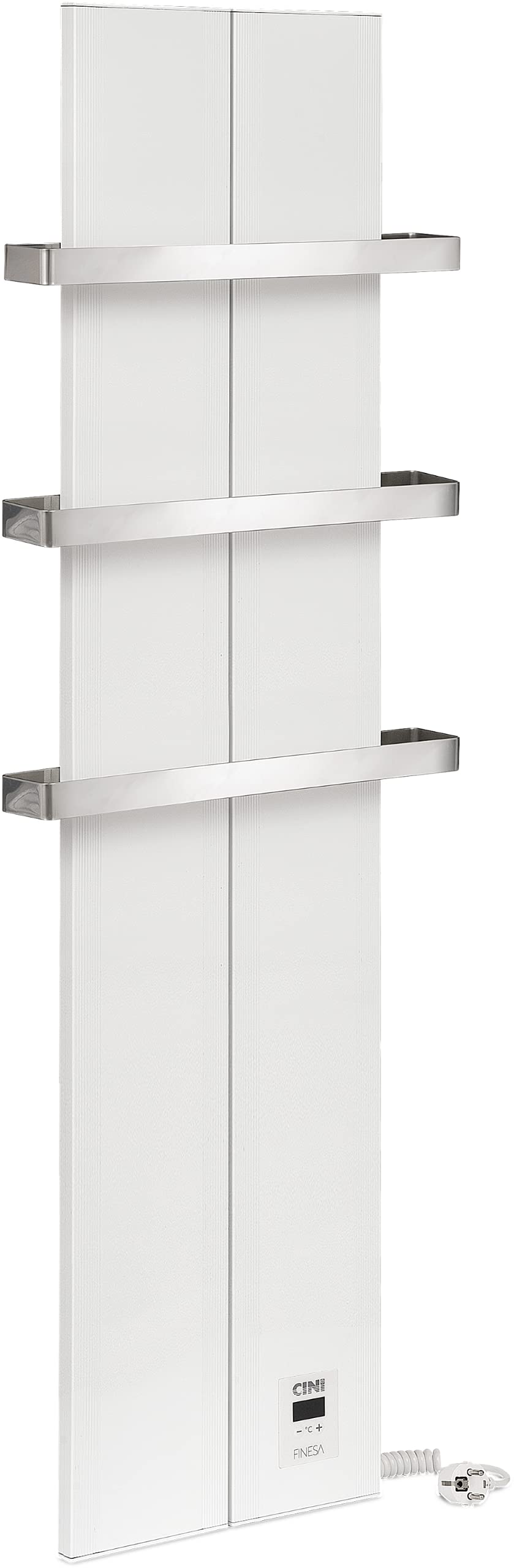 Badheizkörper mit Thermostat FNE D12, Weiss 1200 x 408