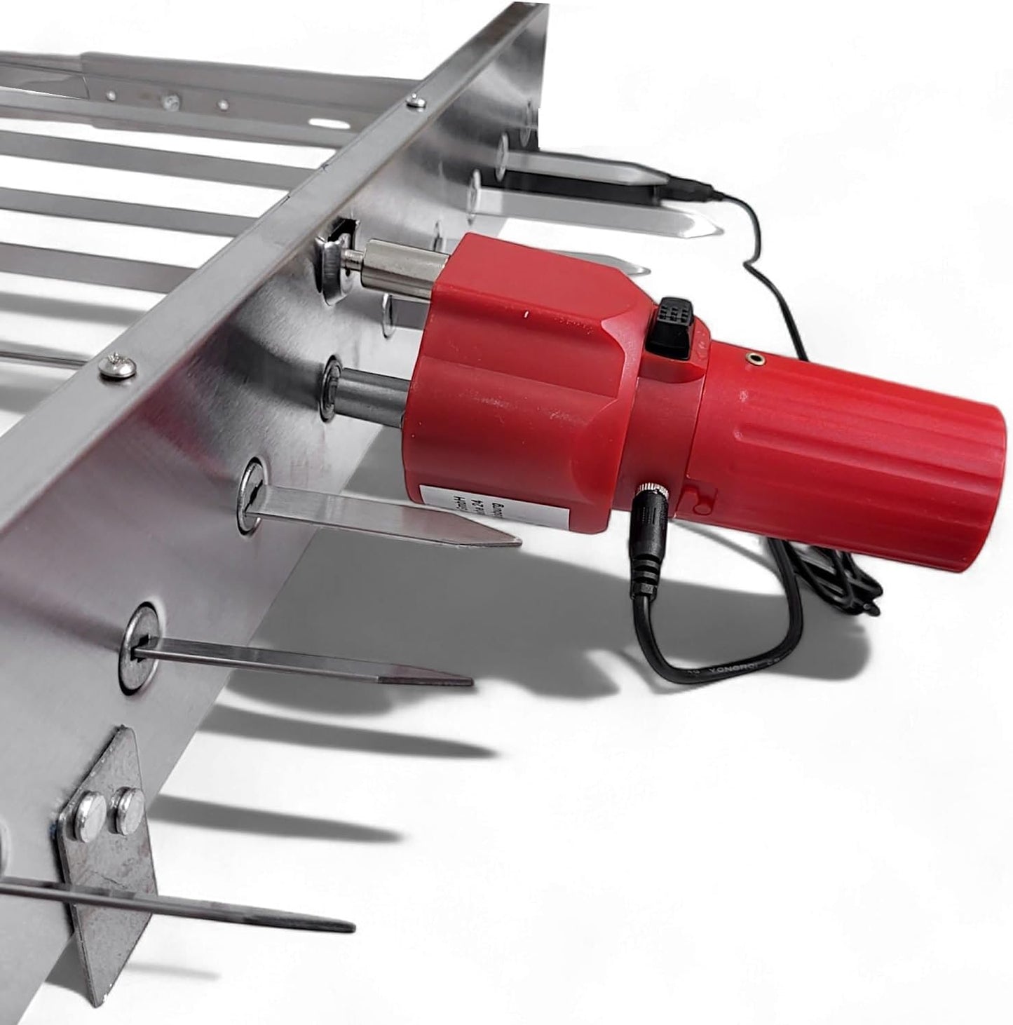 Schaschlik Spiessdreher mit Motor für 9 Spiesse, für 9 Spiesse