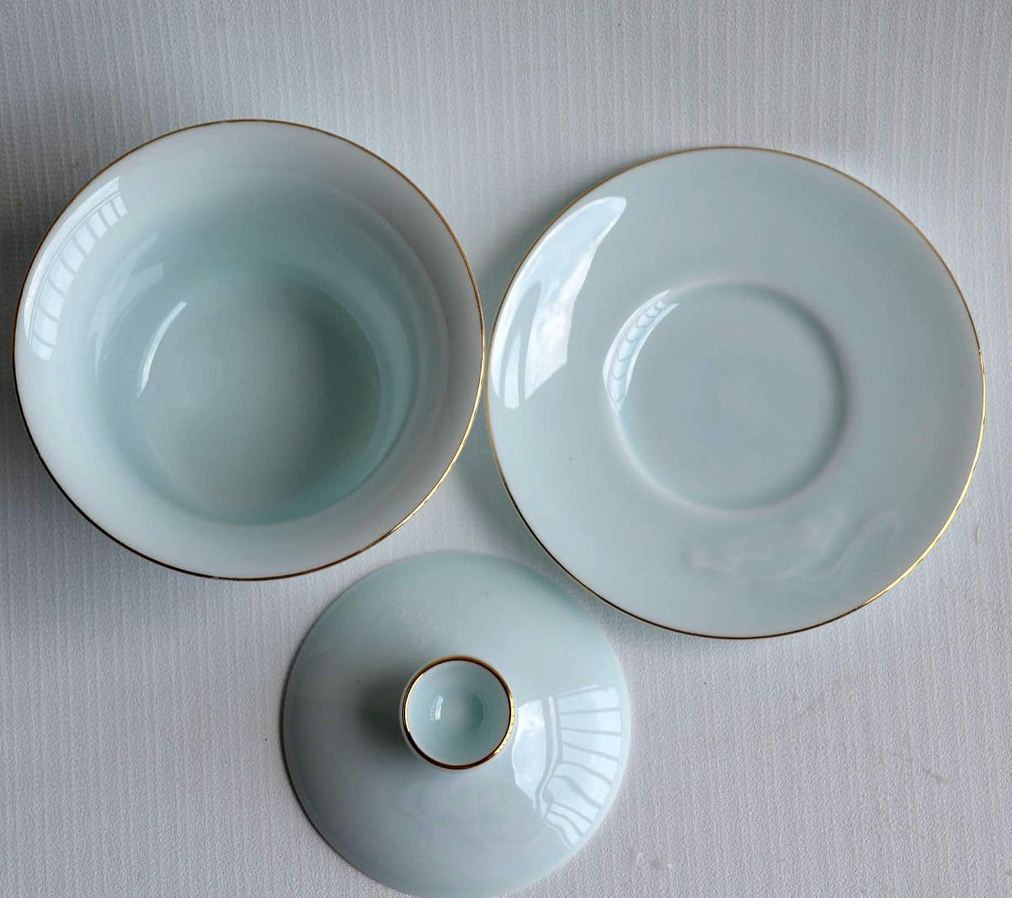 Chinesisches Gaiwan-Teetasse mit Deckel