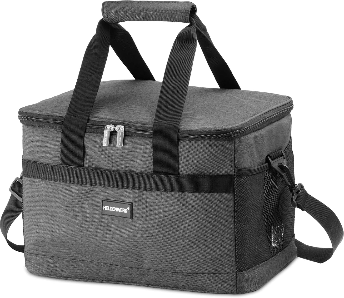Faltbare Kühltasche, Dunkelgrau, 20L (L35 x B23 x H25 cm)