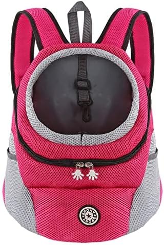 Hundetrage-Rucksack, Head-Out-Design, S Rosa Rot