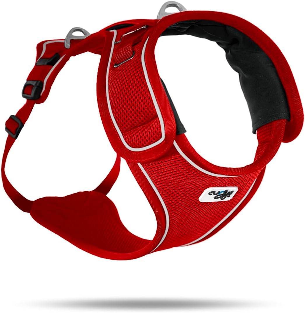 Belka Harness Hundegeschirr, verstellbar, reflektierend, inkl. DogFinder ID, S, Red