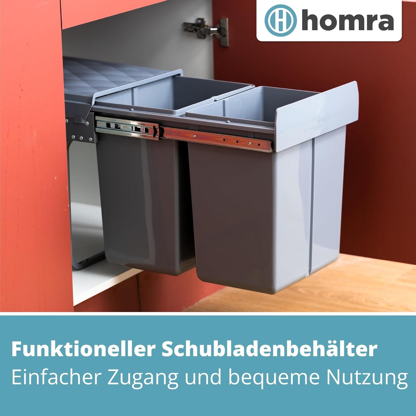 Ausziehbares Müll-Trennsystem
