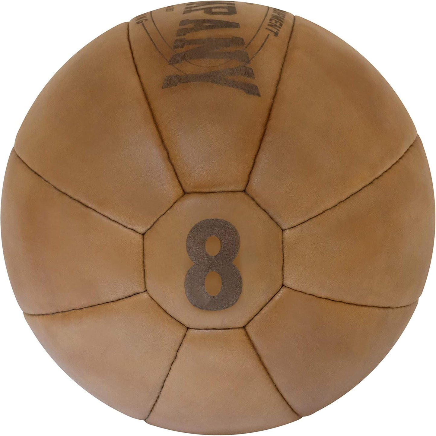 Vintage Medizinball, 8 kg Braun