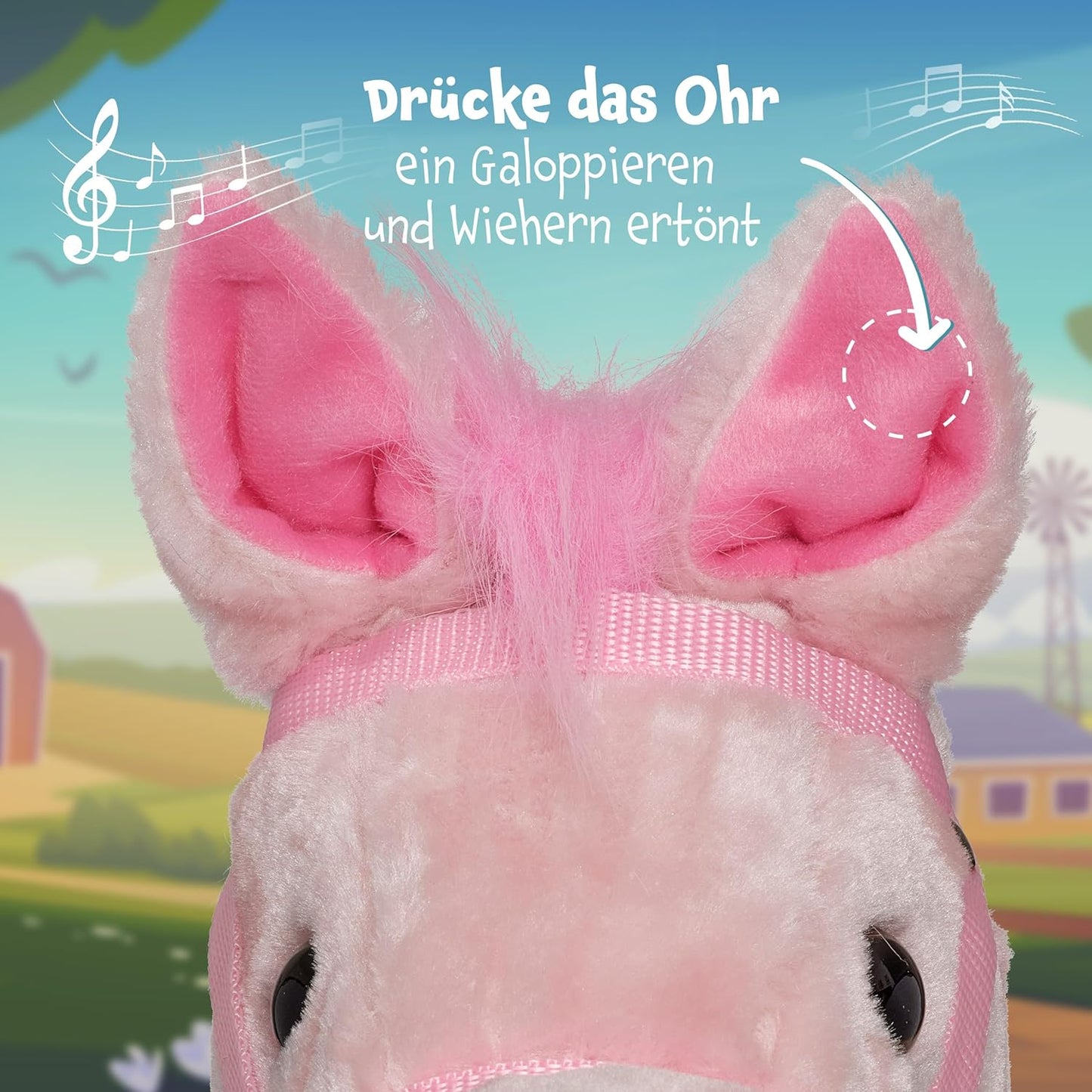 Steckenpferd mit Soundeffekten Gewieher & Galopp, Steckenpferd Sparkles
