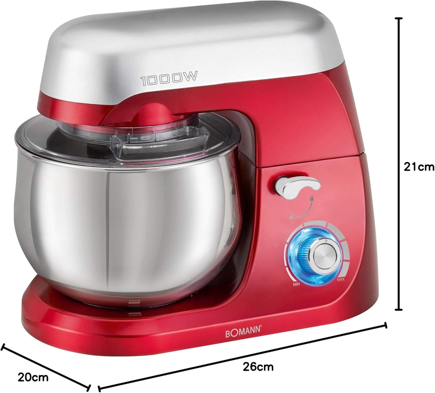 Knetmaschine KM 6009, Rot
