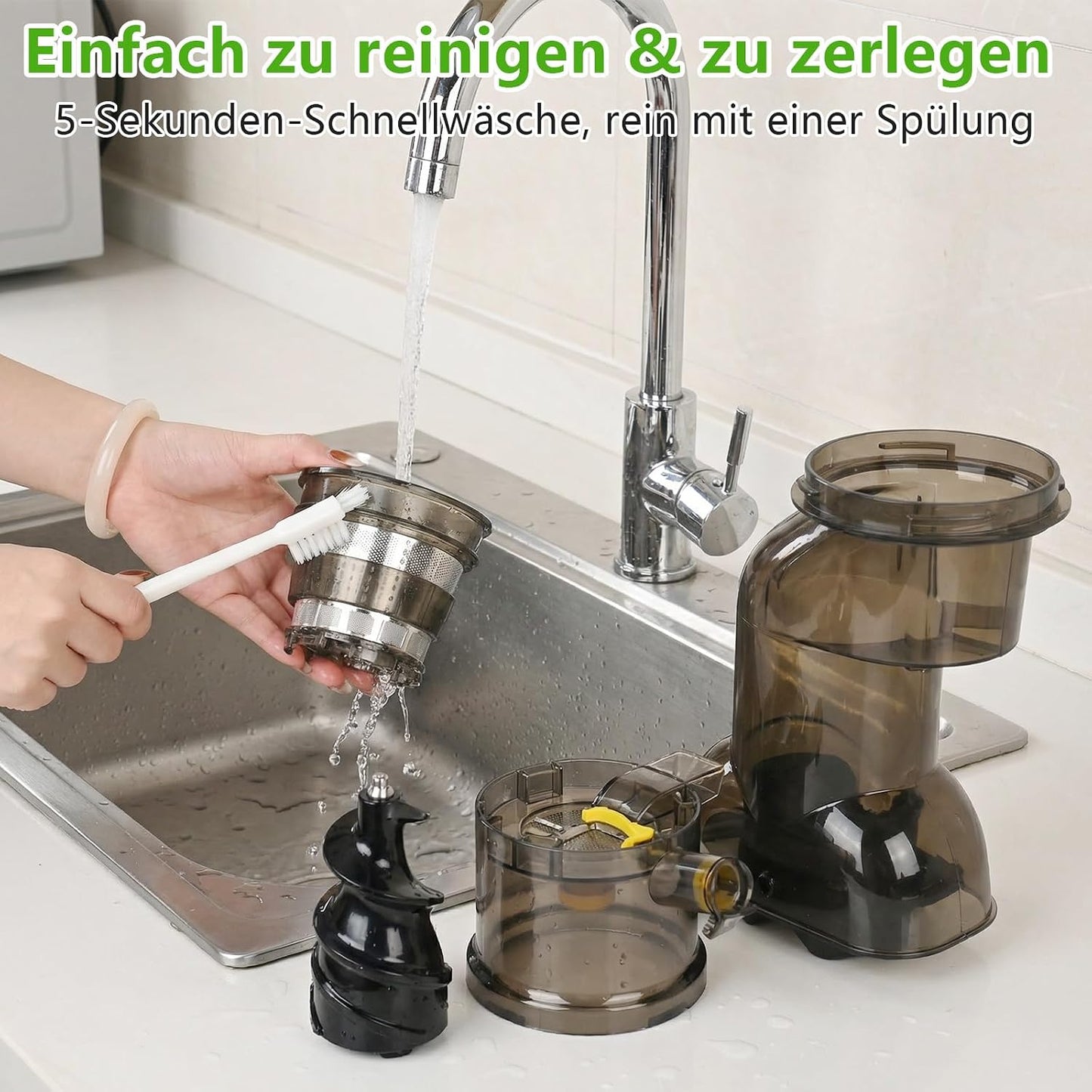 Slow Juicer mit grossem Einfüllschacht