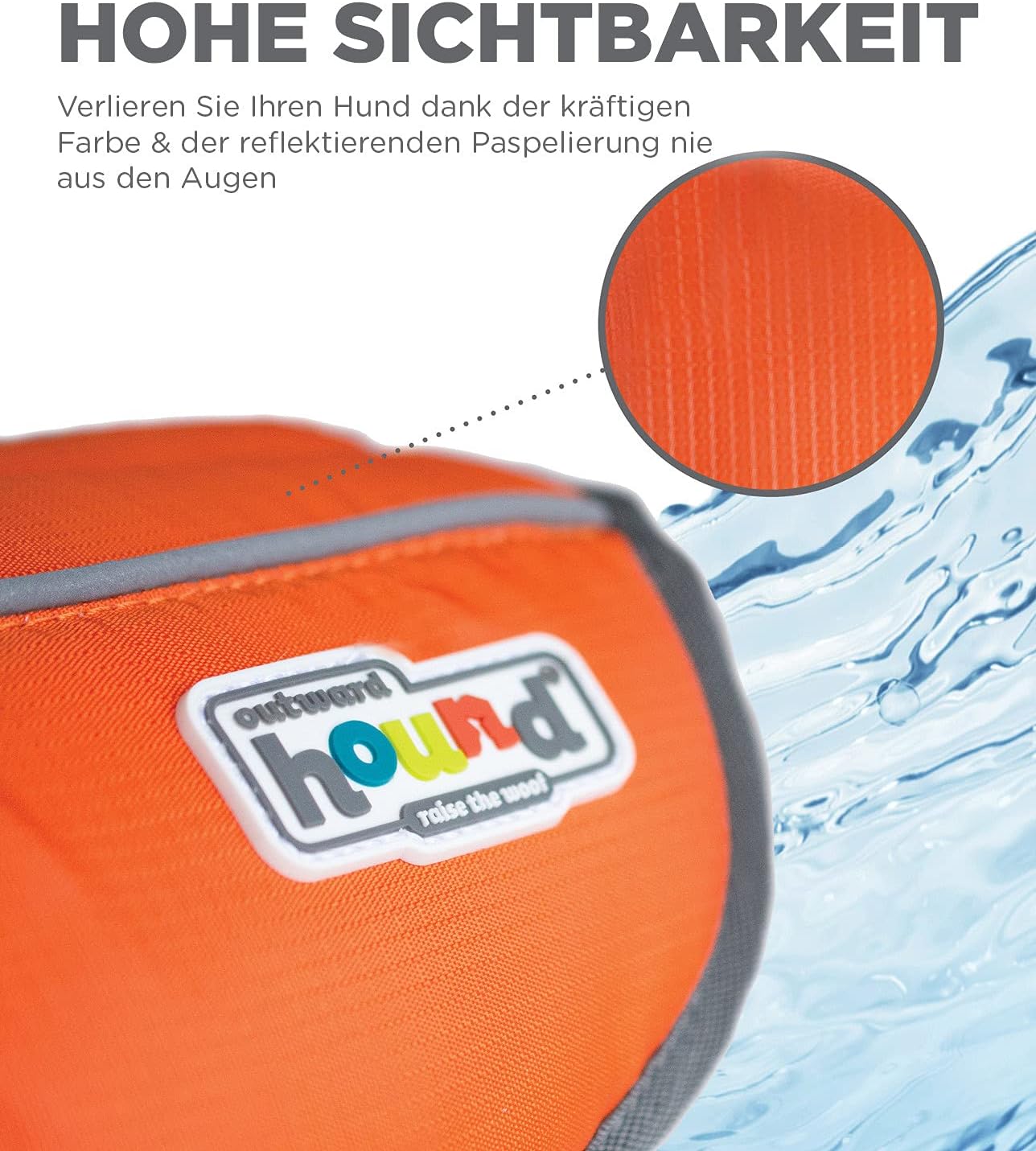 Ripstop Quick Release Easy Fit Hundeschwimmweste mit Schnellverschluss, S