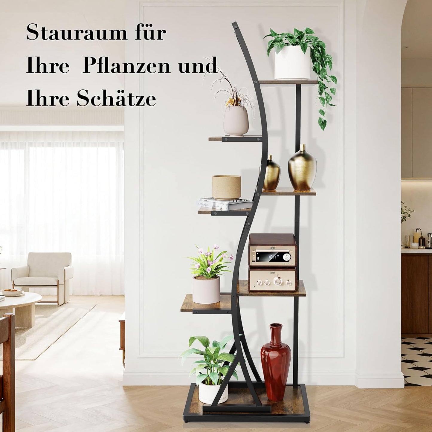 7-stufiger Pflanzenständer