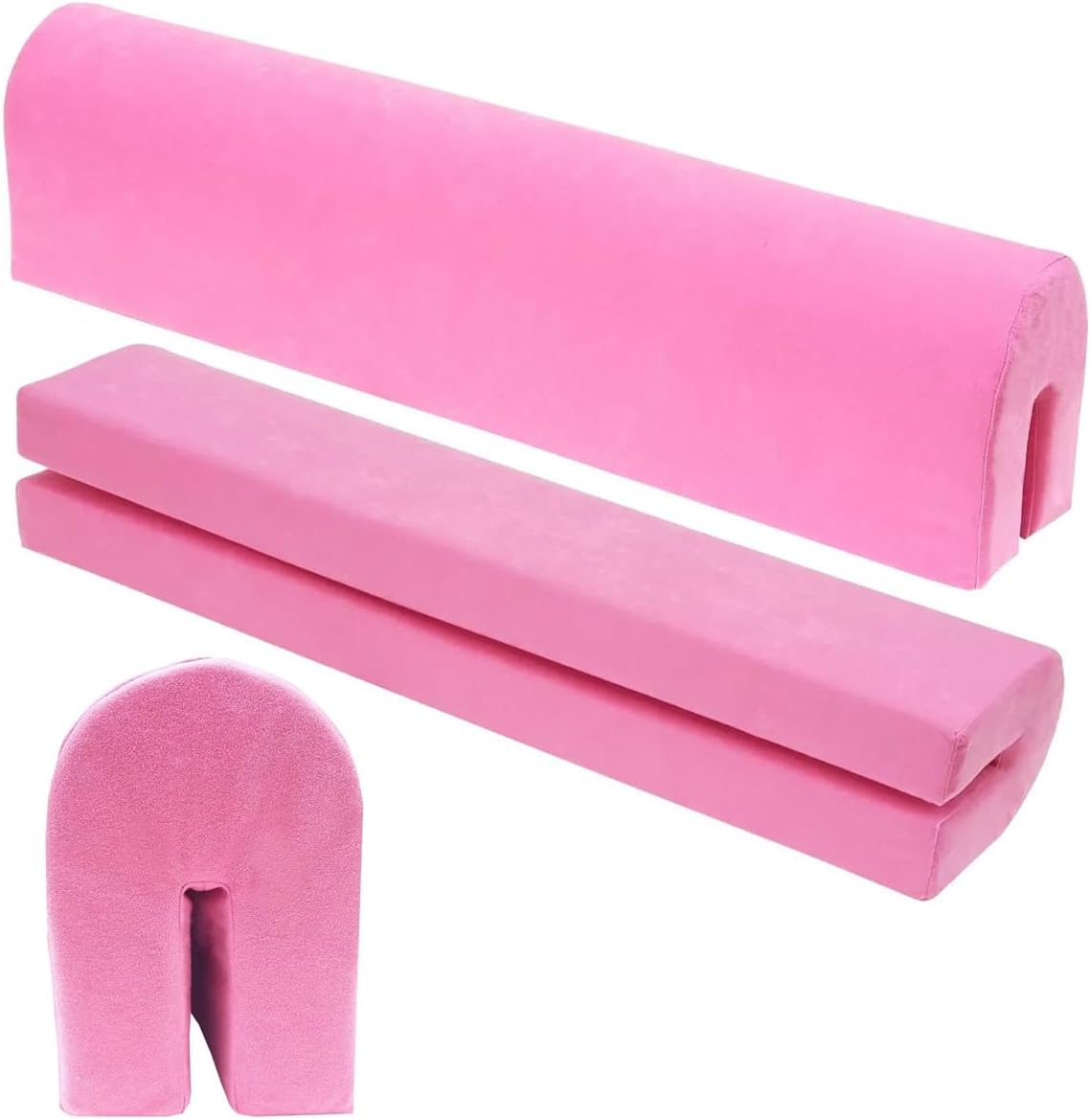 Bettkantenschutz für Kinderbetten, Rosa Mikrofaser 50cm