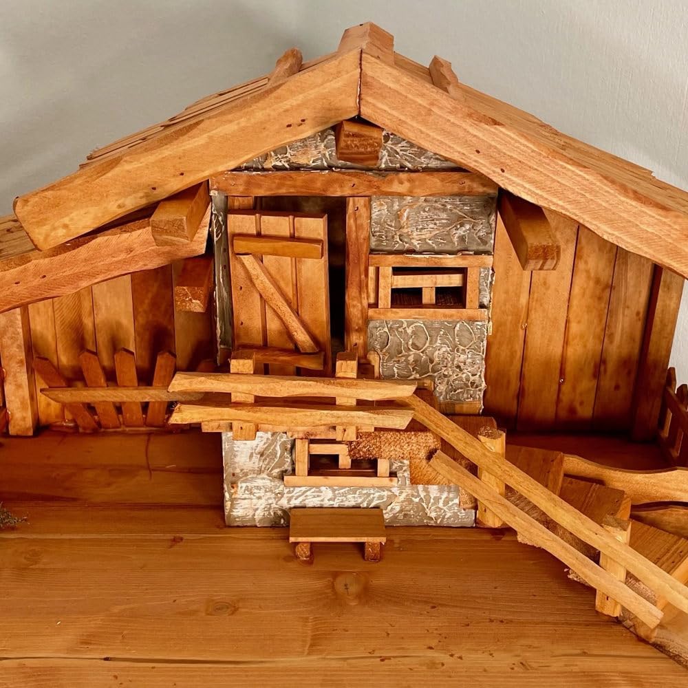 Tischkrippe aus Holz, Krippe 001