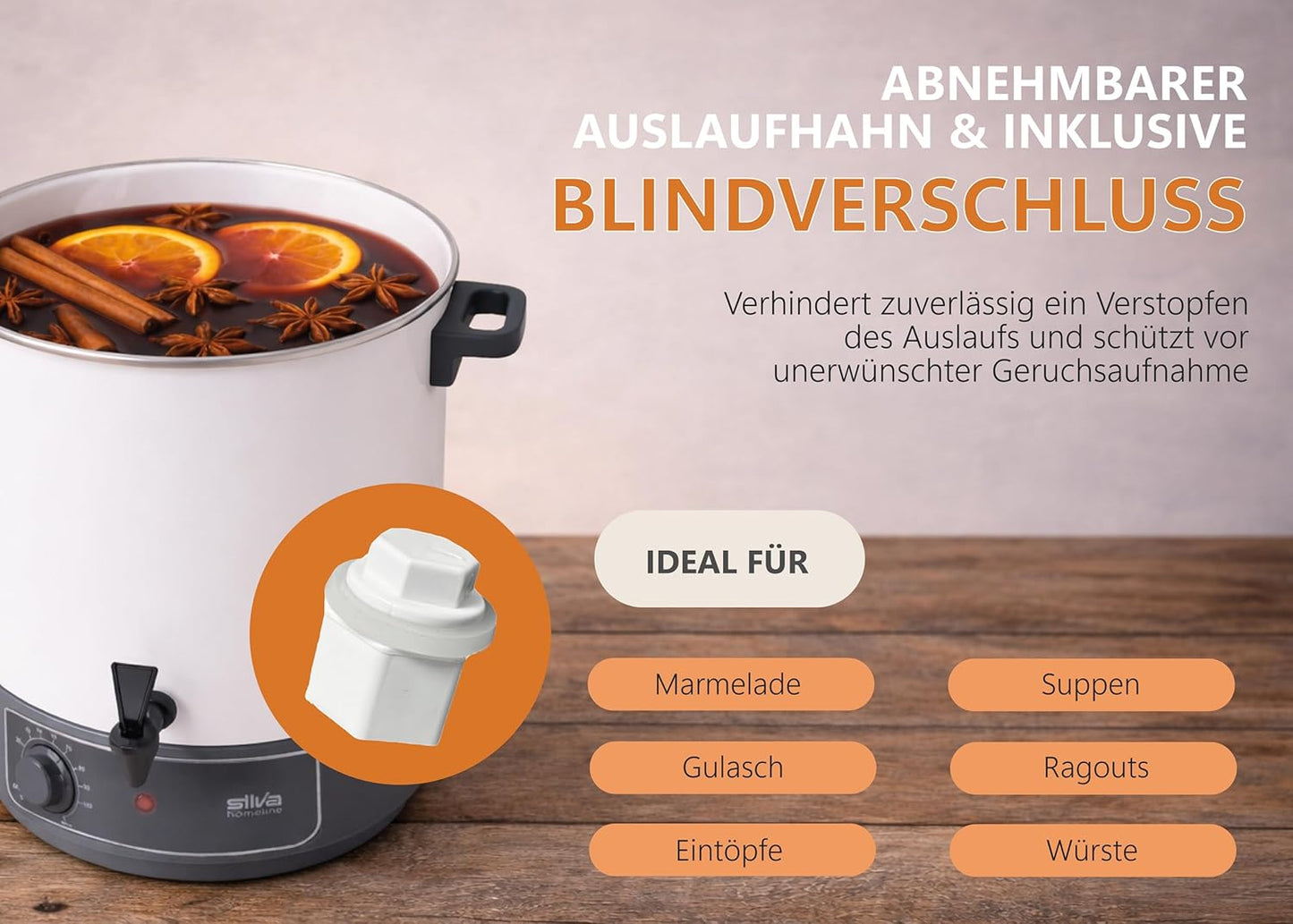 2-in-1 Einkoch- & Heissgetränkeautomat HG-E 290