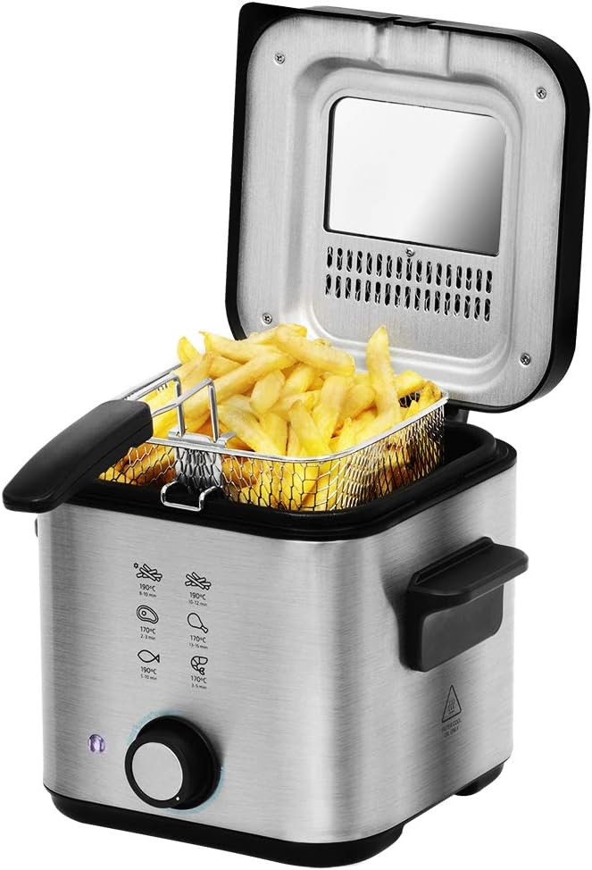 CleanFry Infinity 1500 Fritteuse, Edelstahl 900 W | 1,5 L