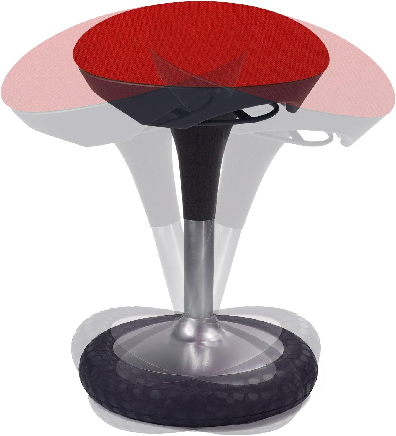 Ergonomischer Bürohocker Sitness 20, Rot