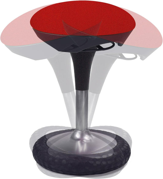 Ergonomischer Bürohocker Sitness 20, Rot