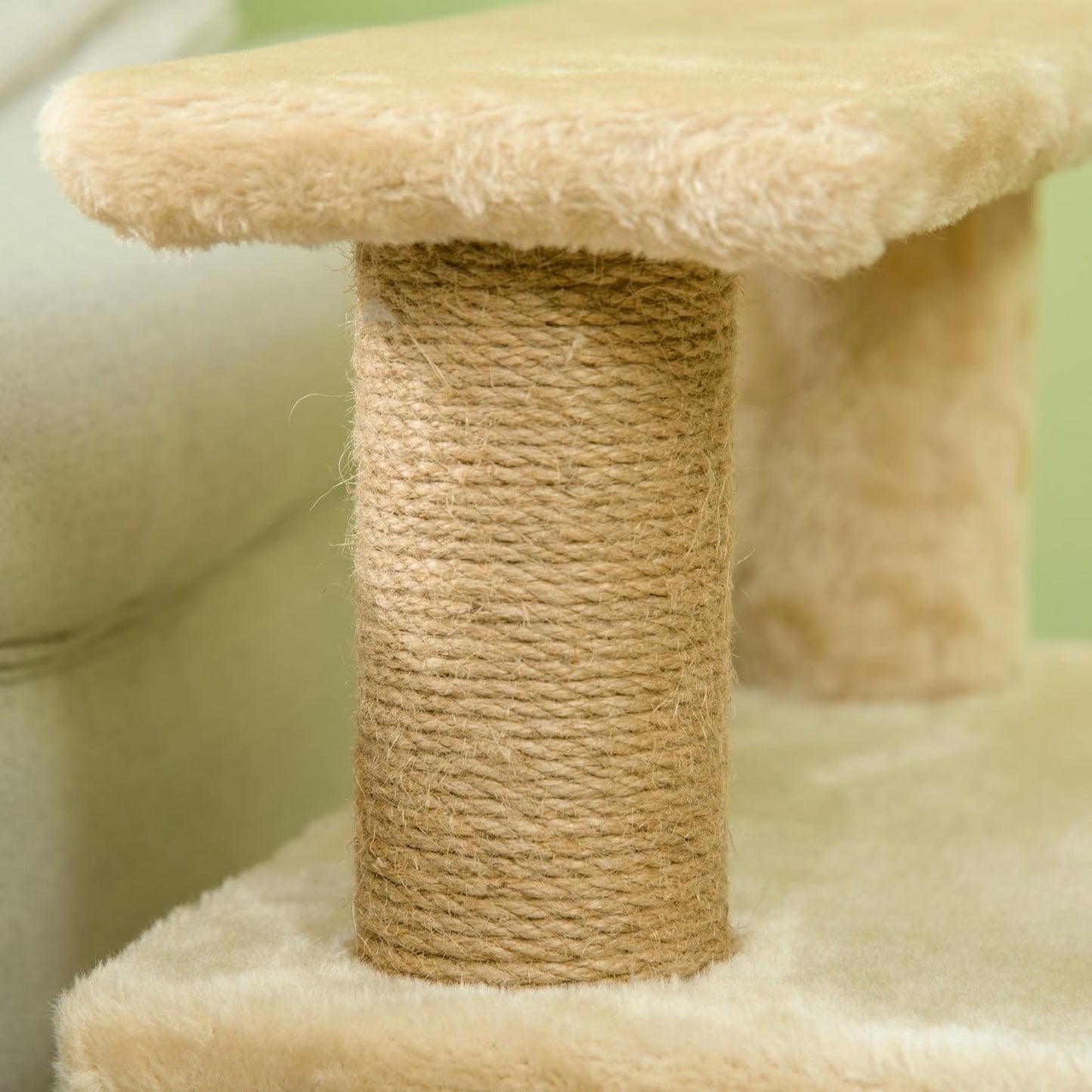 Hundetreppe mit Hütte, Beige
