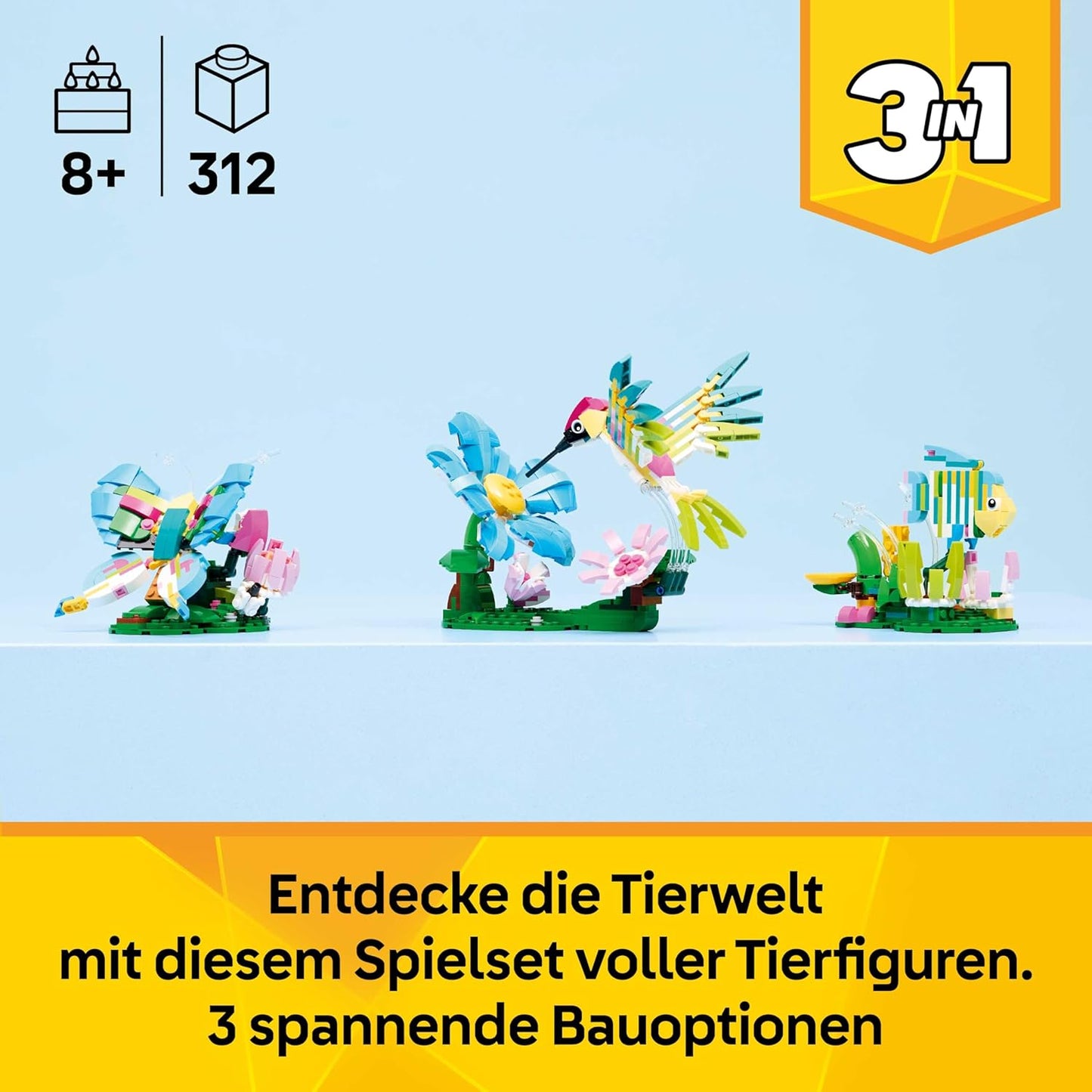 3-in-1 Wilde Tiere