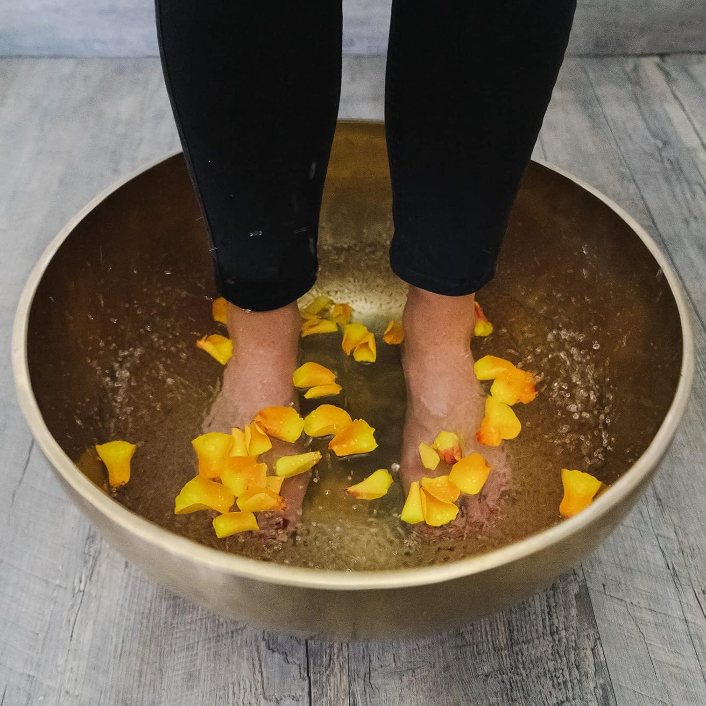 Fuss-Klangschale für Therapie & Wellness, bis Schuhgröße 38
