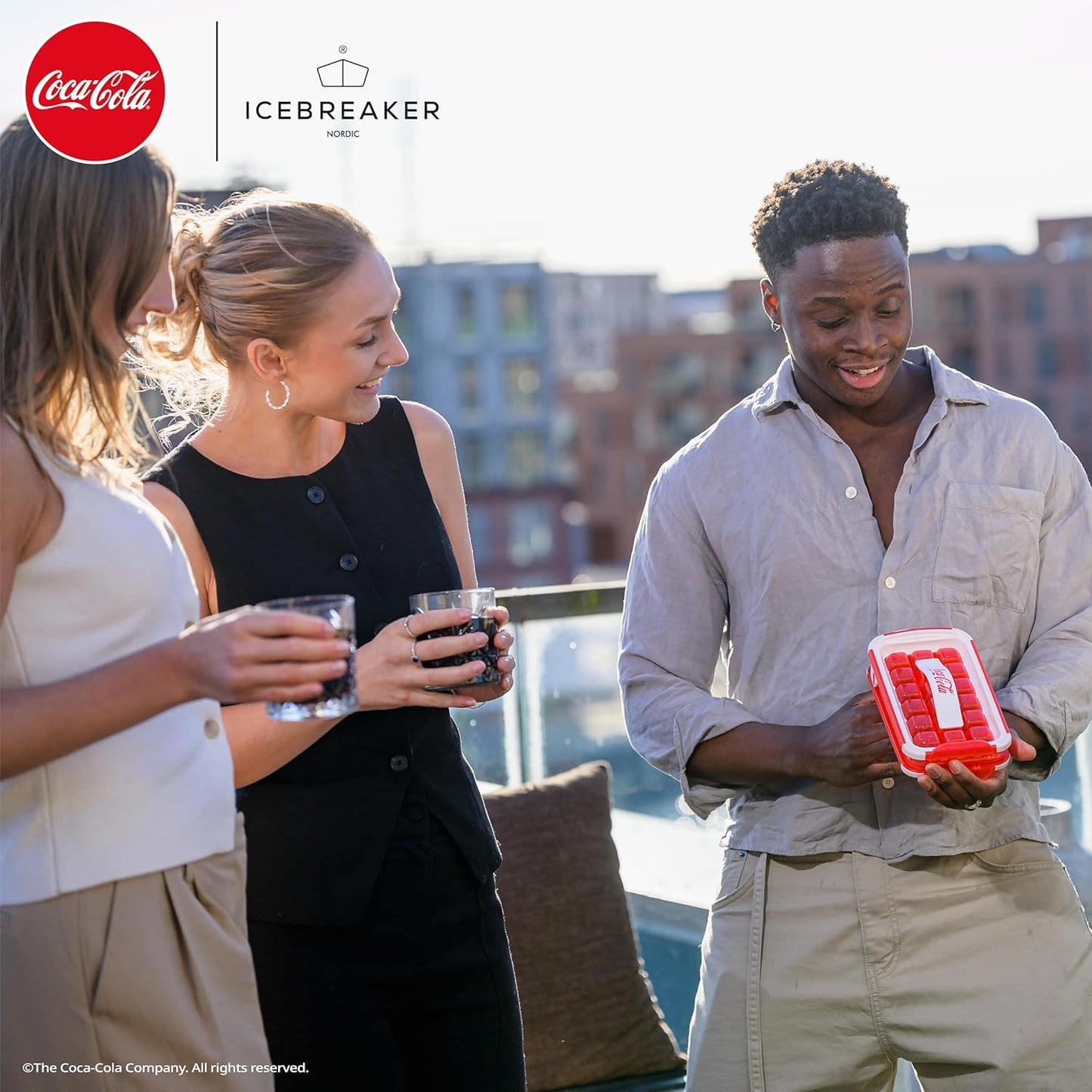 Pop 2.0 Coca-Cola Eiswürfelform mit Deckel, Pop 2.0 Coca-cola