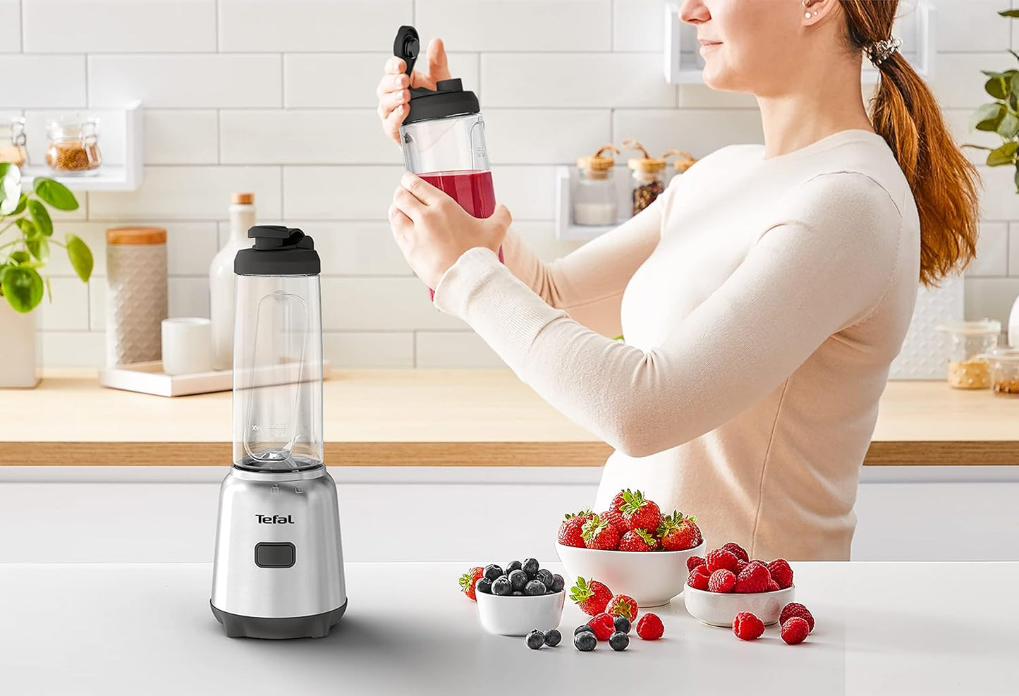 BL15FD30 Mix & Move Mini-Standmixer, Silber 300 Watt