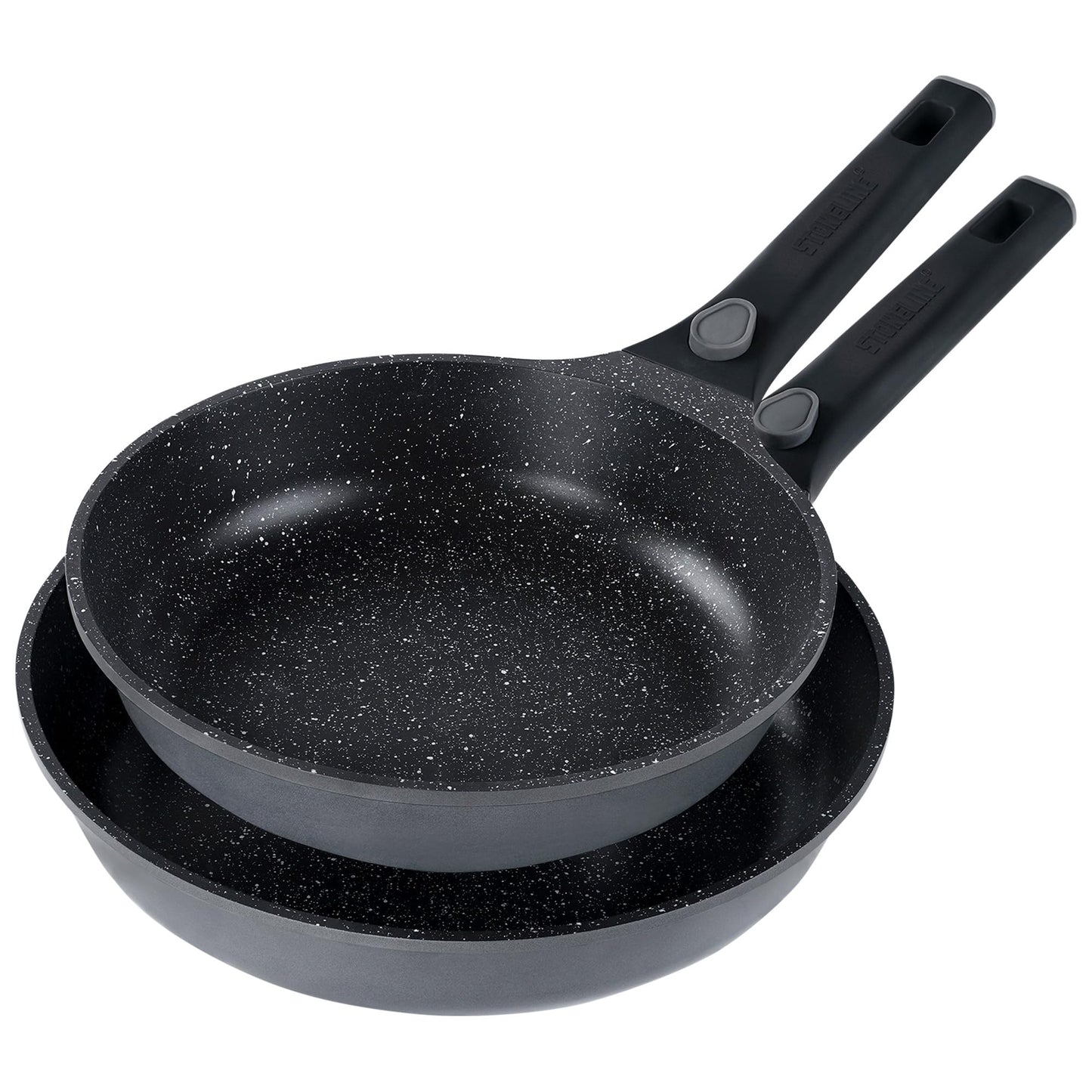 Pfannenset Aluguss mit abnehmbarem Griff (2-teilig)