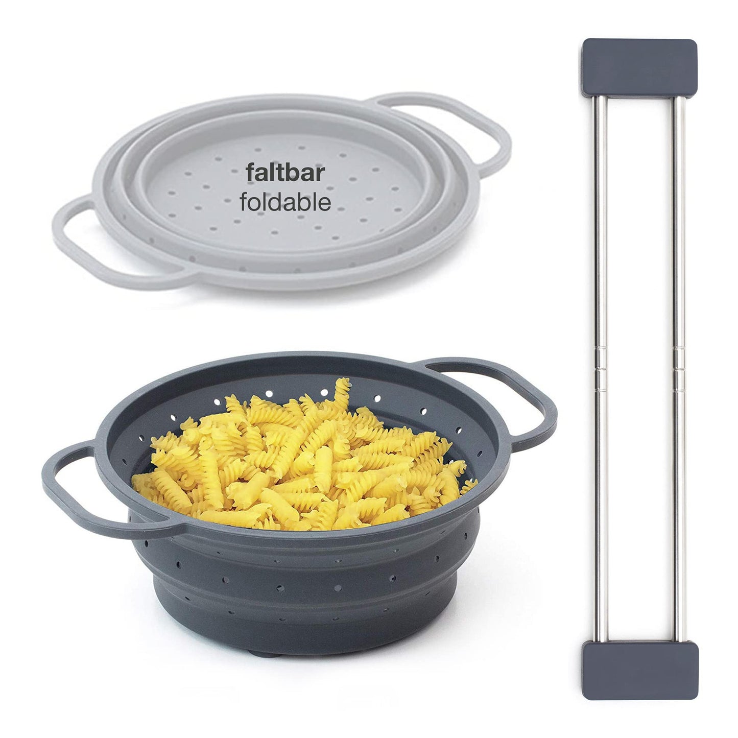 Kombipaket, Anthrazit/+Sieb Ausziehbar 32,5-56,5cm