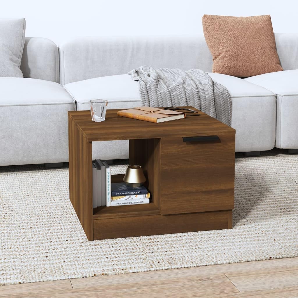 Quadratischer Couchtisch, Braune Eiche