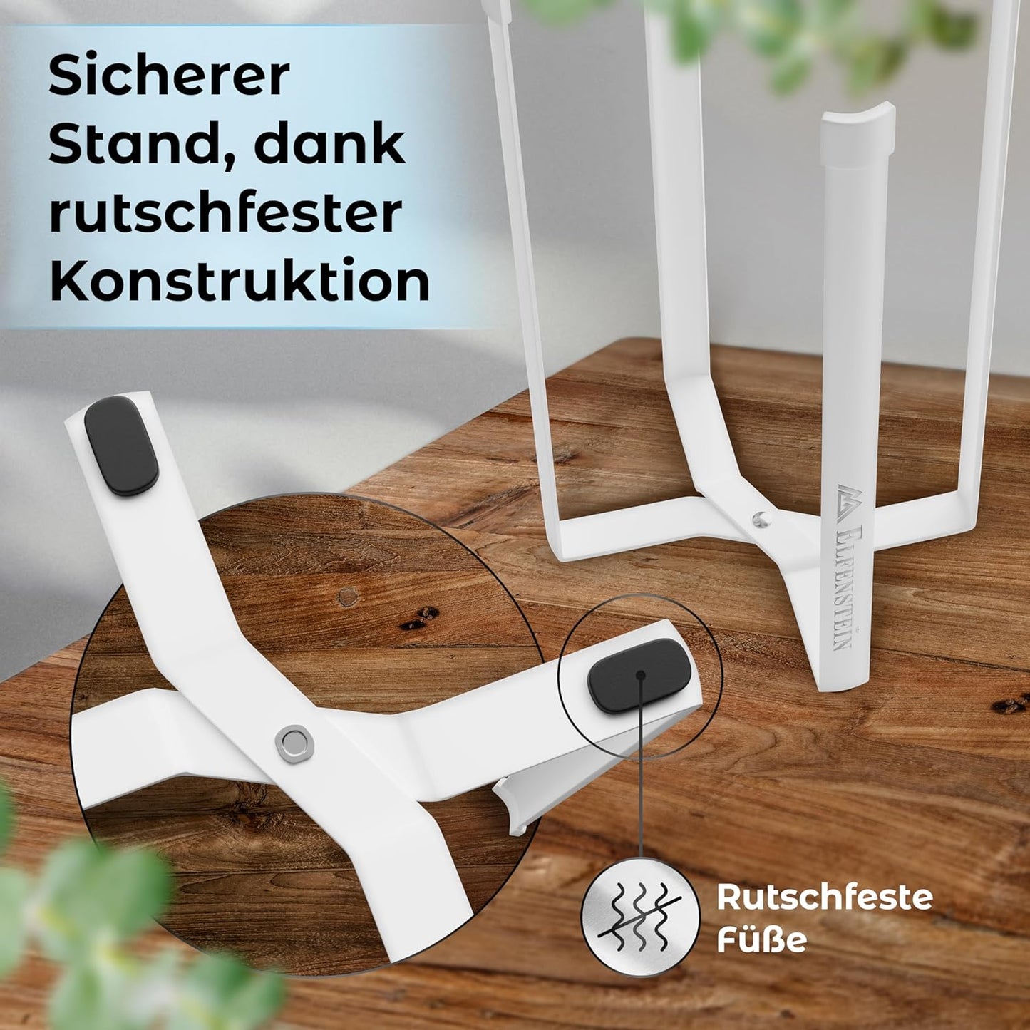 Flaschen Abtropfständer klappbar, Weiss