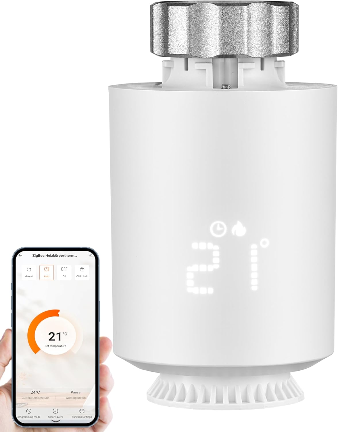 Smartes Heizungsthermostat Zigbee