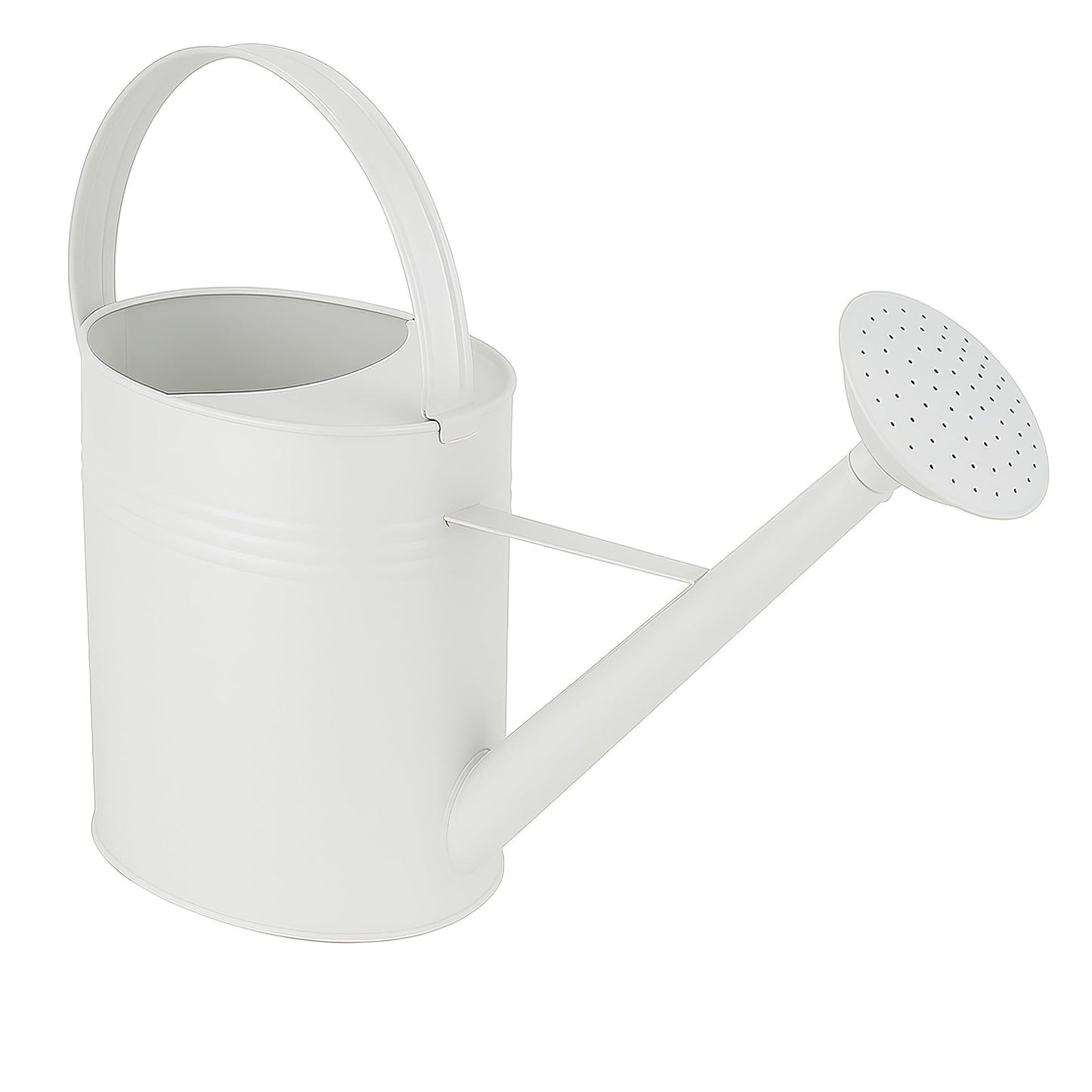 Zinkgiesskanne 10 L mit Giessbrause, Weiss 10 Liter