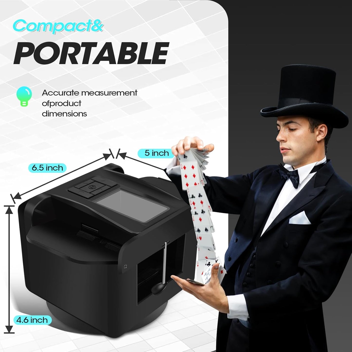 Automatische Kartenmischer G1 Pro, Schwarz