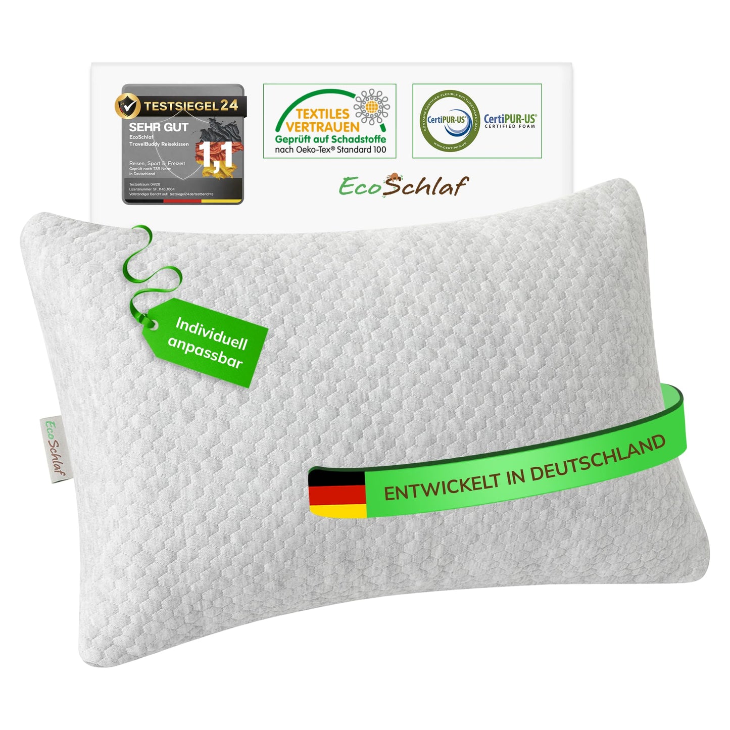 Ergonomisches Reisekissen aus Memory Foam