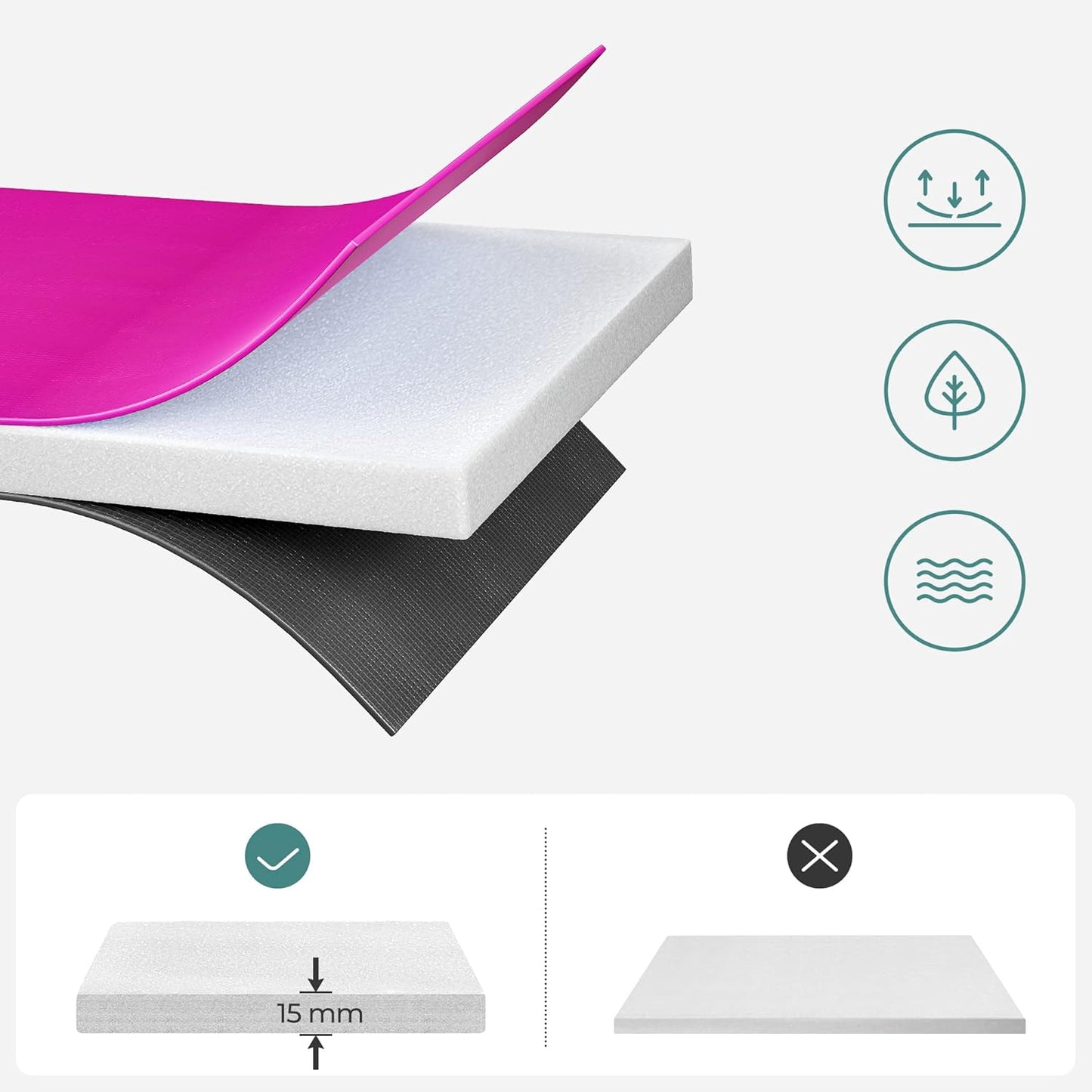 Trampolin-Randabdeckung, 366 cm, 366 cm Pink