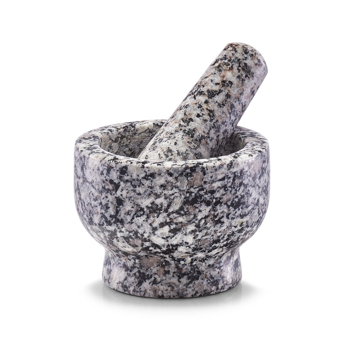 Mörser- und Stössel-Set, 9 x 9 x 6,5 cm Grau