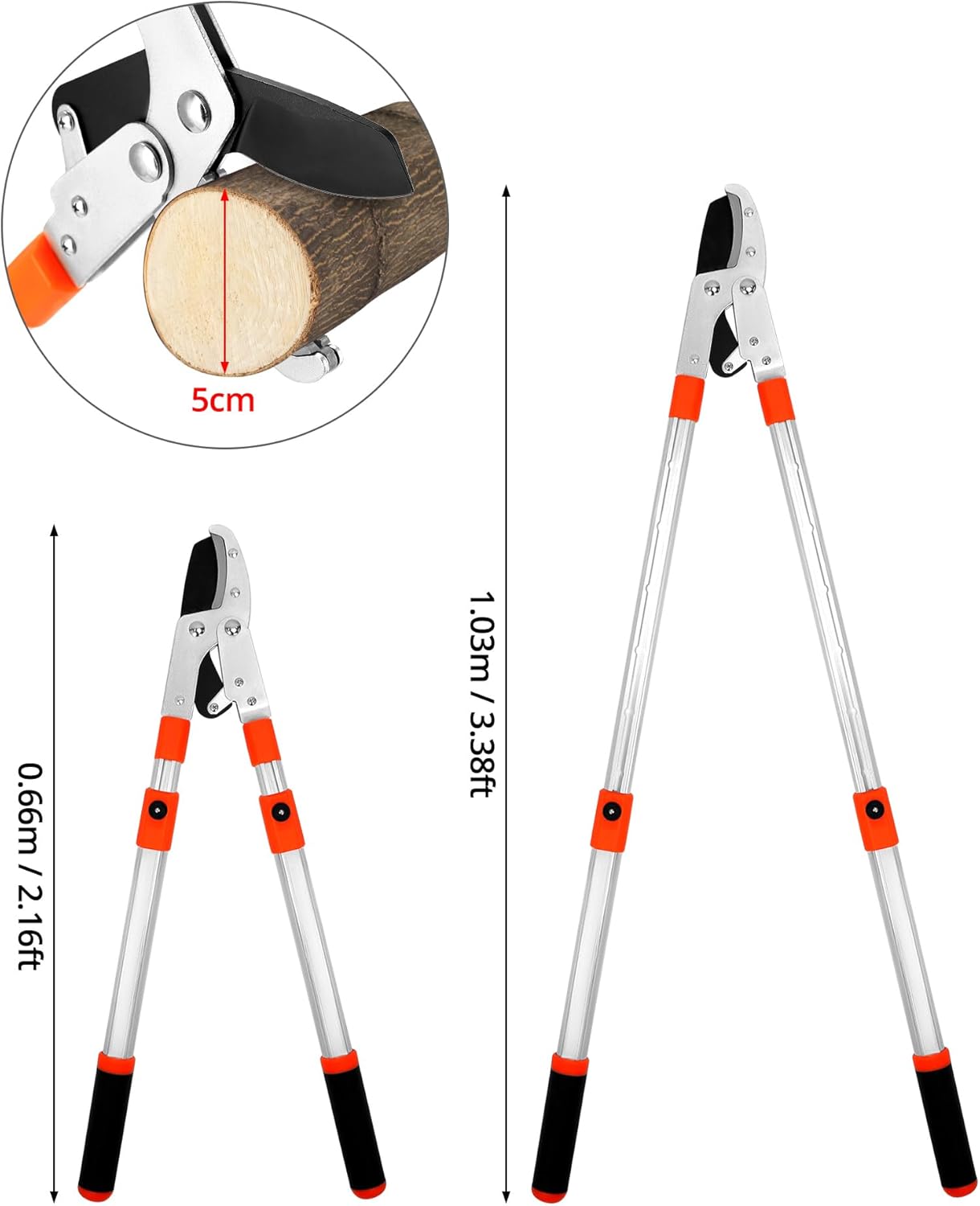 Teleskop-Astschere SK5, max. Schnitt 10 cm