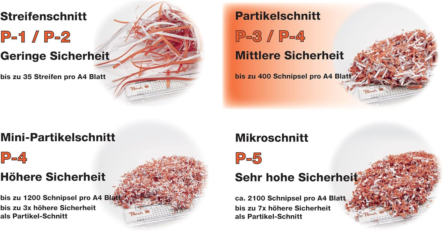 Manueller Aktenschredder PS300-21A mit Mini Staubsauger PA105, 1-4 Blätter / Shredder