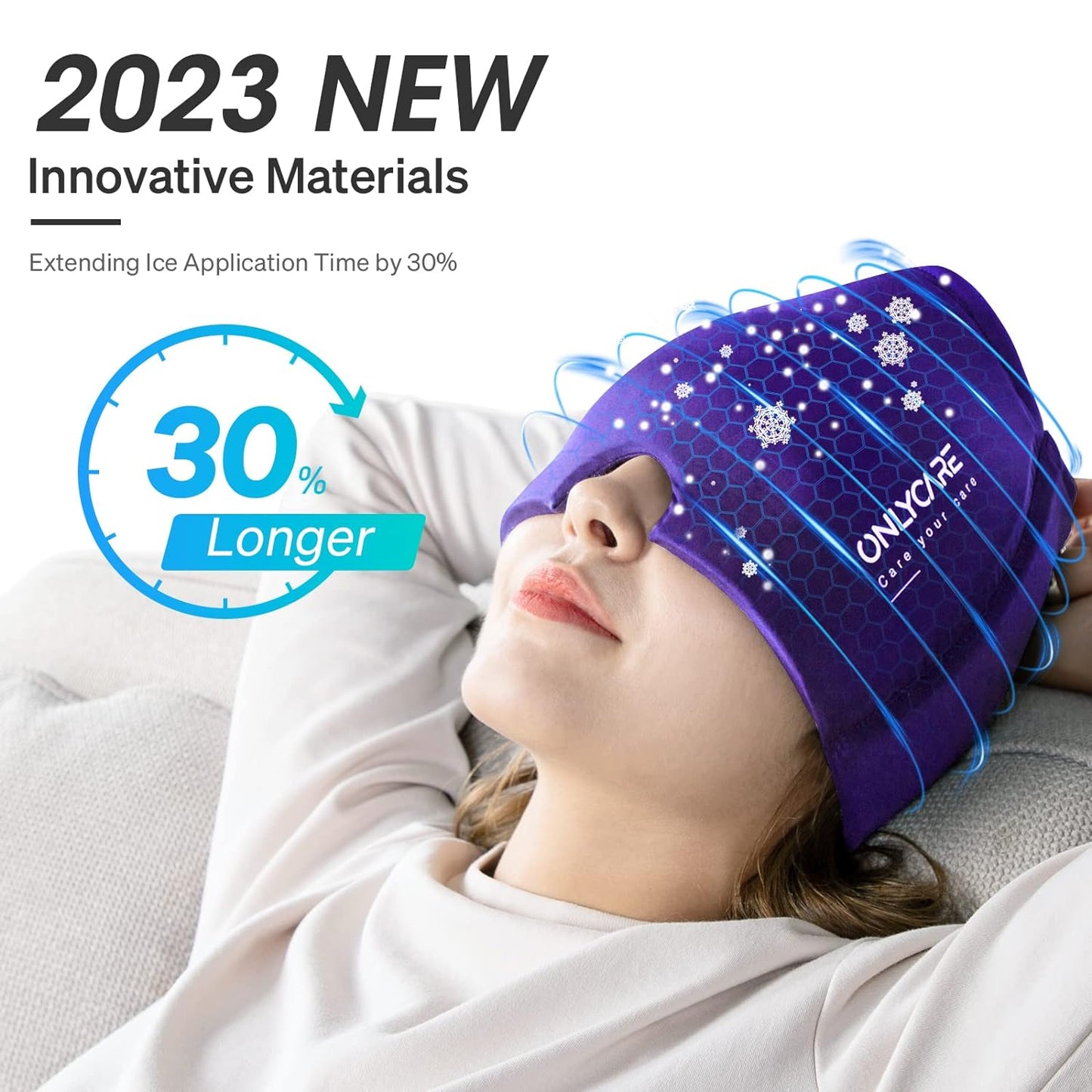 Migräne Relief Cap, Lila