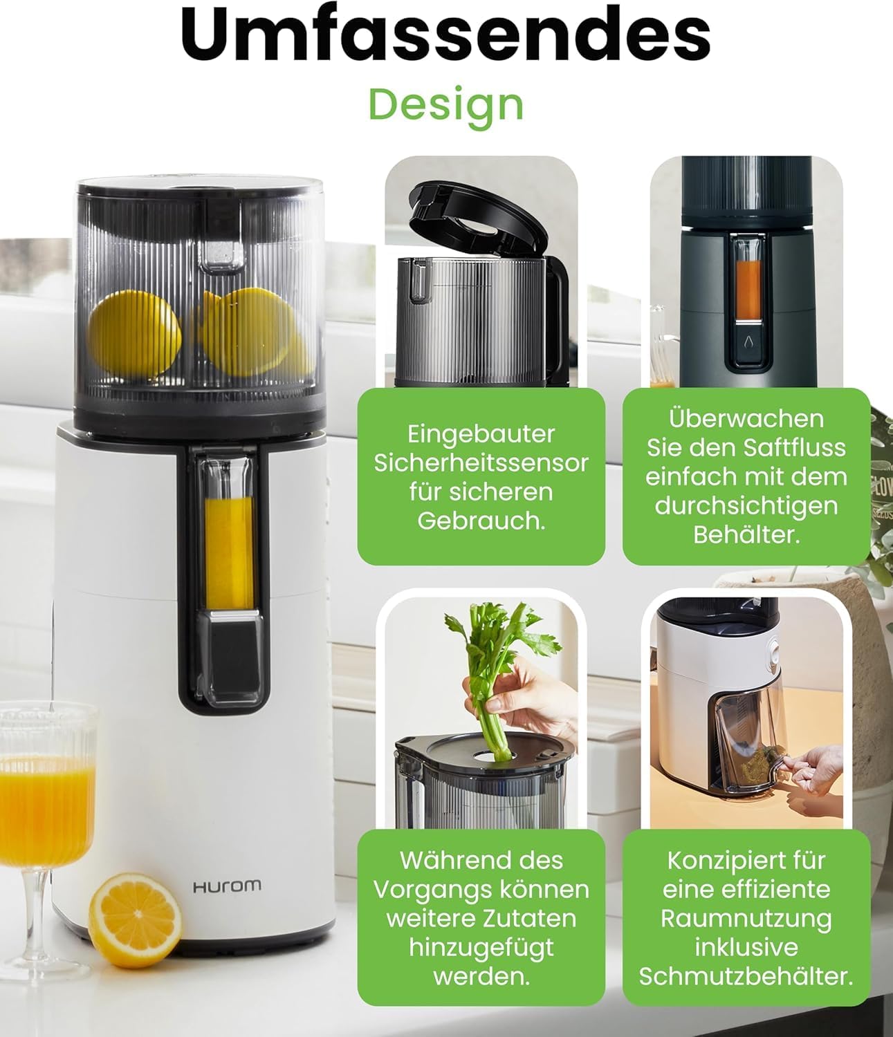 Slow Juicer - Easy Clean H400, Weiss
