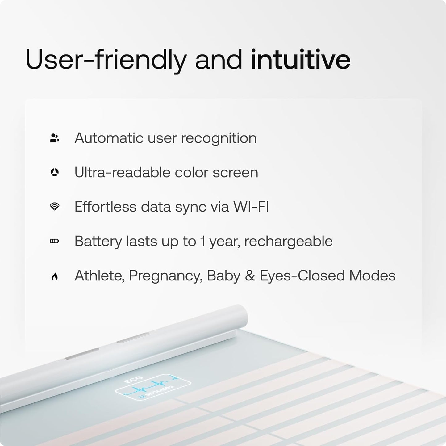 Body Scan Smart Waage mit Körperanalyse, White