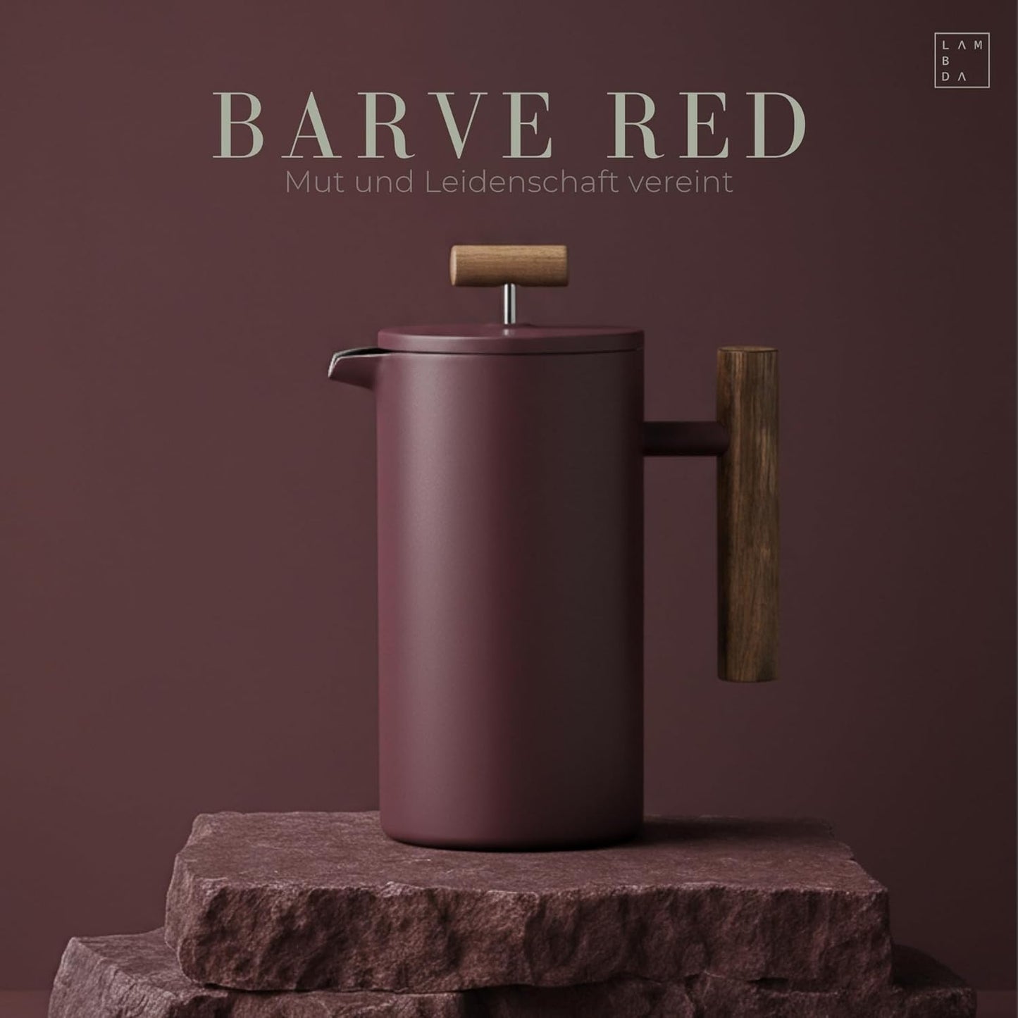 Thermo French Press, Brave Red 0,6l (3 Tassen)