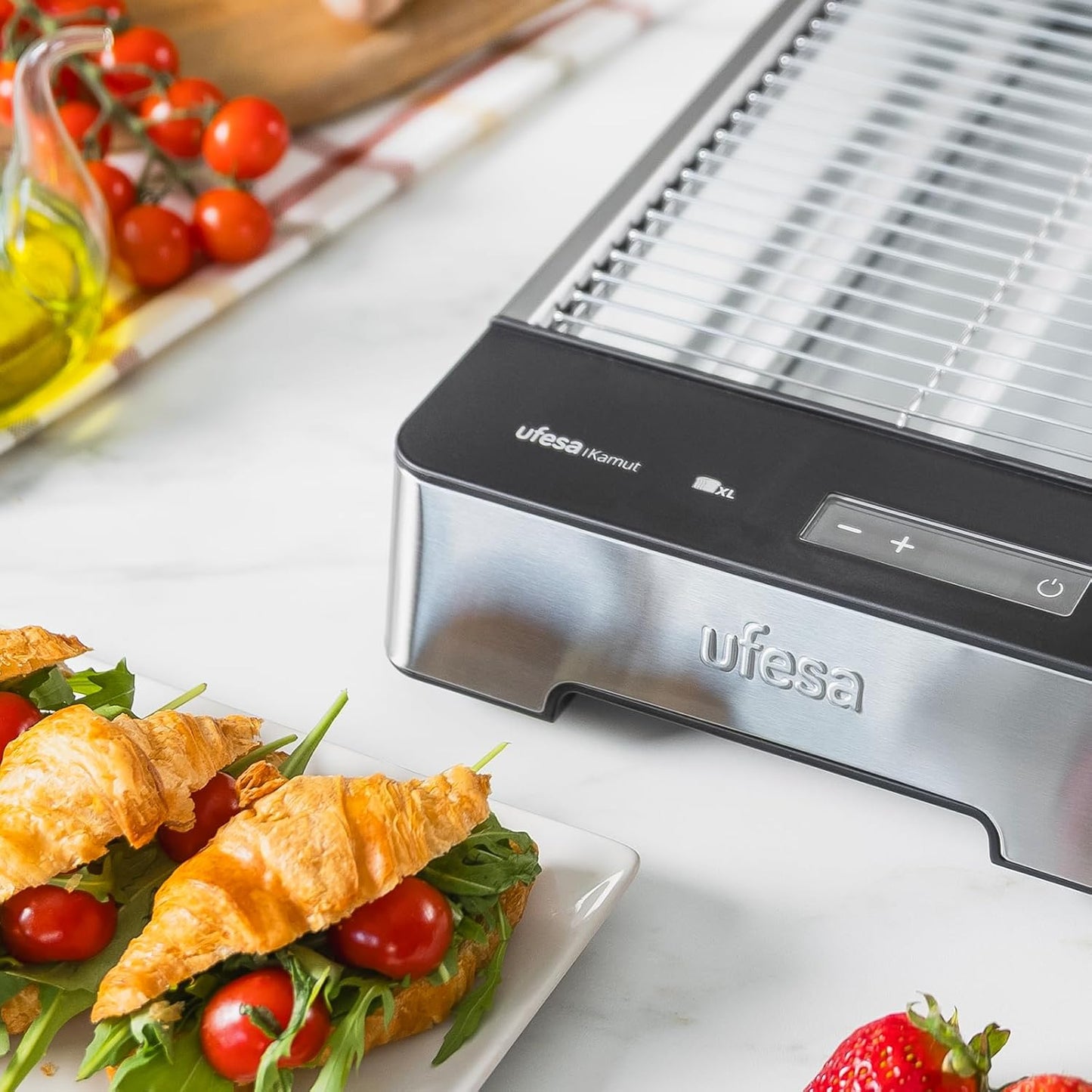Flachtoaster Kamut mit Quarz-Heizelementen, Digital