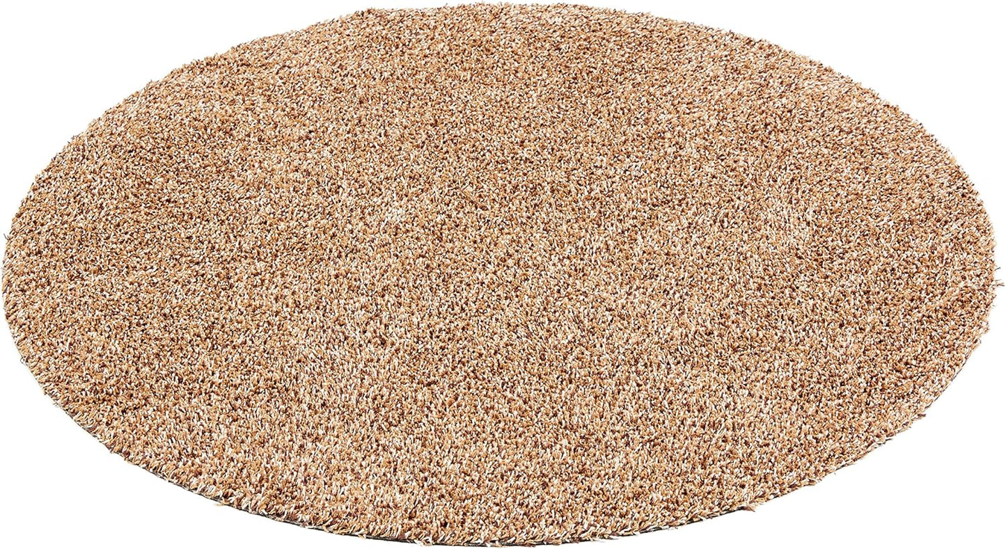 Runde Schmutzfangmatte, ca. 80 cm rund Beige